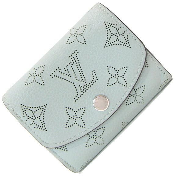 Louis Vuitton Iris Mahina Tri Orange Wallet Blue Portefeuille - Picture 1 of 8
